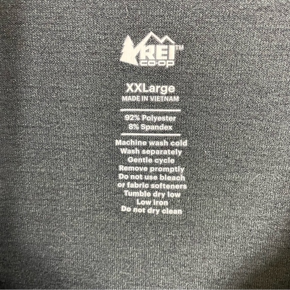 REI Men's Black Quarter Zip Pullover Size XXL - Picture 5 of 11